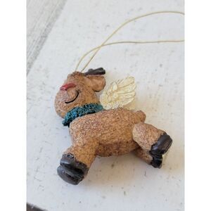 Ceramic reindeer AS IS wing Rudolph ornament Xmas decor